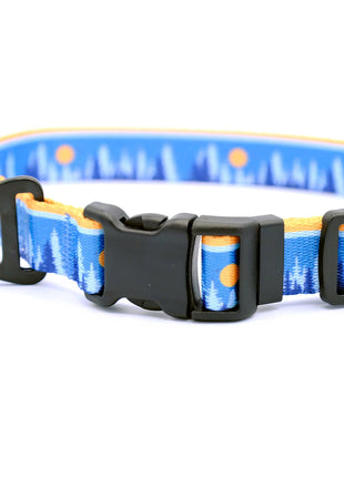 Outdoor Style Frozen Forest Nylon Dog Collar