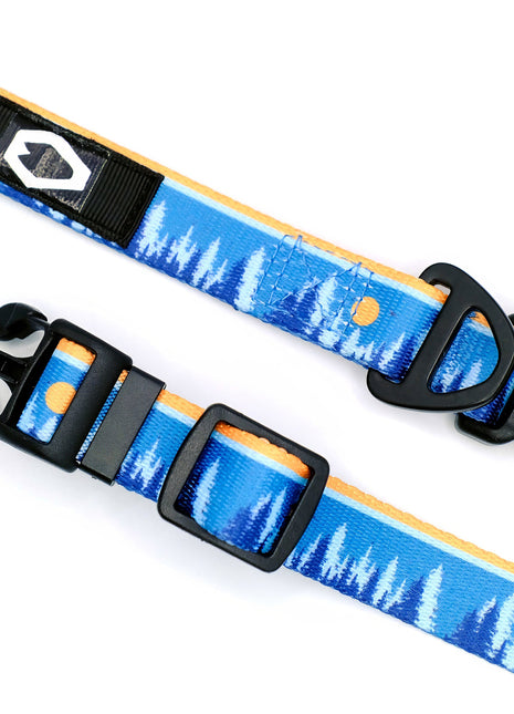 Outdoor Style Frozen Forest Nylon Dog Collar