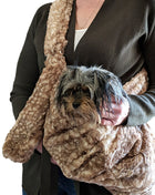 Furbaby Adjustable Sling Bag, Fawn