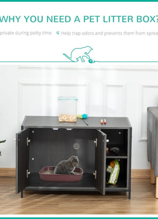 Hidden Cat Litter Box Enclosure