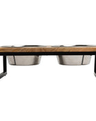 Wood & Metal Elevated Feeder