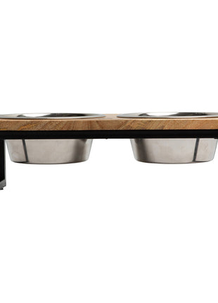 Wood & Metal Elevated Feeder