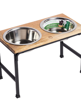 Wood & Metal Elevated Feeder