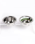 Acrylic Double Feeder - Clear
