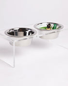 Acrylic Double Feeder - Clear - Pup List