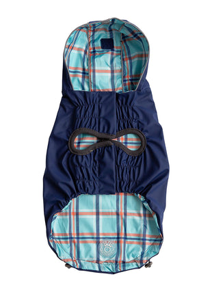 Reversible Elasto-Fit Raincoat - Navy