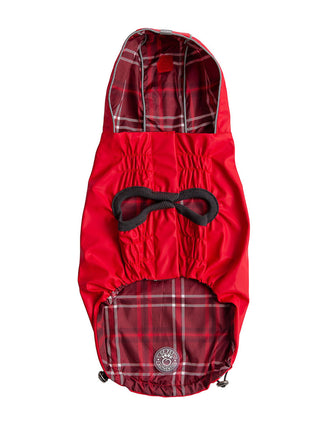 Reversible Elasto-Fit Raincoat - Red