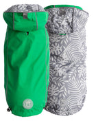 Reversible Elasto-Fit Raincoat - Green