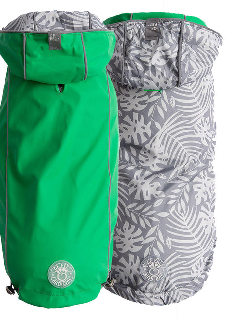 Reversible Elasto-Fit Raincoat - Green