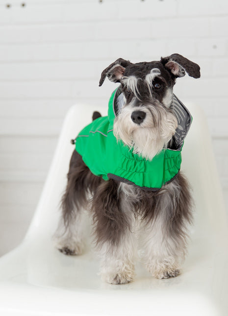 Reversible Elasto-Fit Raincoat - Green