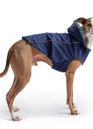 Reversible Elasto-Fit Raincoat - Navy