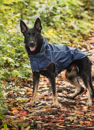 Reversible Elasto-Fit Raincoat - Navy