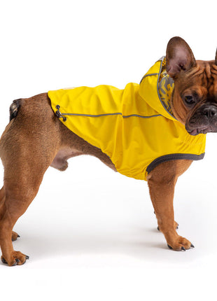 Reversible Elasto-Fit Raincoat - Yellow