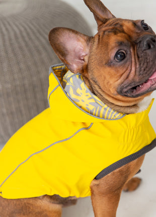 Reversible Elasto-Fit Raincoat - Yellow