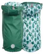 Reversible Elasto-Fit Raincoat - Green/Green