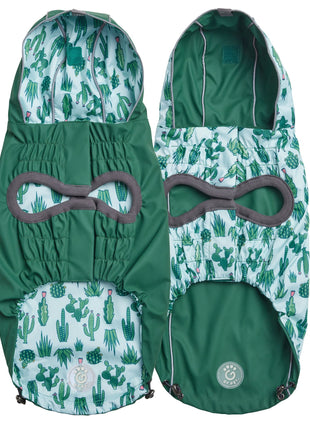 Reversible Elasto-Fit Raincoat - Green/Green