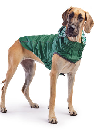 Reversible Elasto-Fit Raincoat - Green/Green