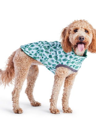 Reversible Elasto-Fit Raincoat - Green/Green