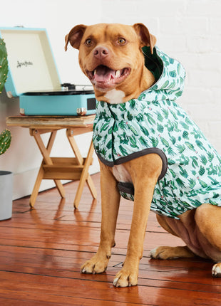 Reversible Elasto-Fit Raincoat - Green/Green