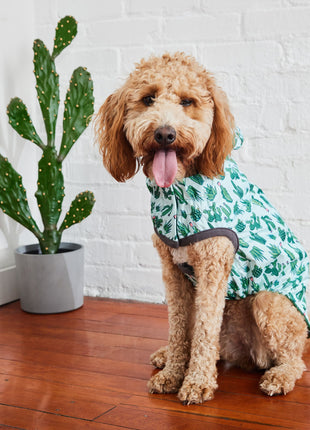 Reversible Elasto-Fit Raincoat - Green/Green