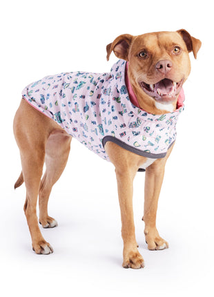 Reversible Elasto-Fit Raincoat - Pink/Pink