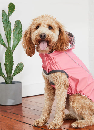 Reversible Elasto-Fit Raincoat - Pink/Pink