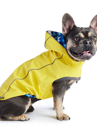 Reversible Elasto-Fit Raincoat - Yellow/Blue