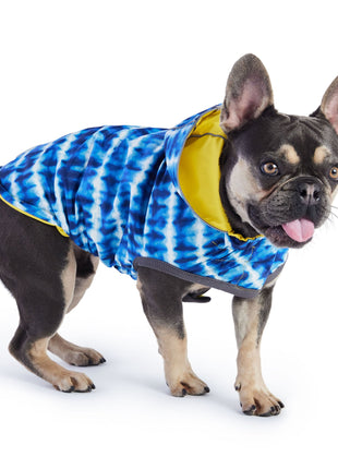 Reversible Elasto-Fit Raincoat - Yellow/Blue