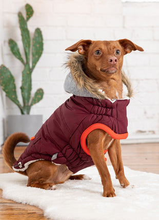 Winter Sailor Parka - Burgundy