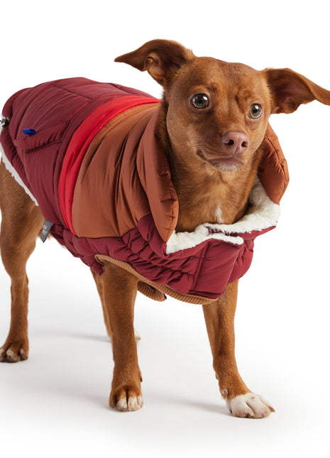 Retro Puffer - Dark Red