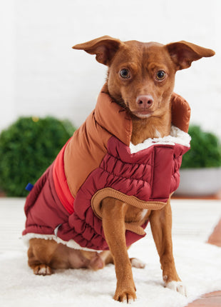 Retro Puffer - Dark Red