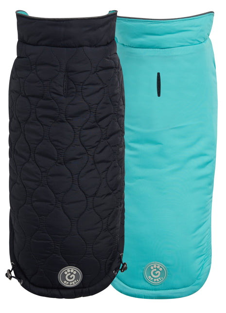 Reversible Chalet Jacket - Black/Aqua