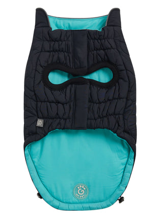 Reversible Chalet Jacket - Black/Aqua