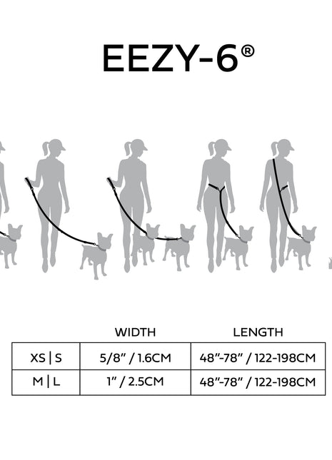 Reflective Leash - EEZY-6 - Red
