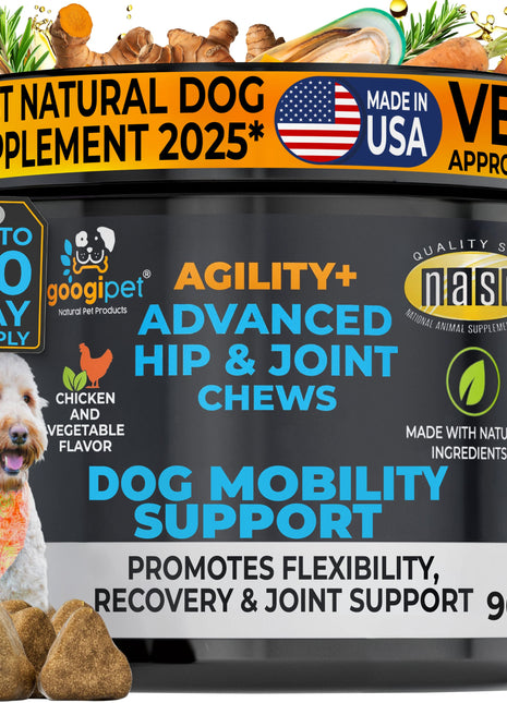 Agility+ Advanced Hip and Joint Chews for Dogs - Pup List