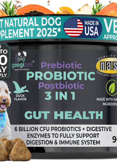 3 in 1 Probiotic Chews for Dogs - Pup List