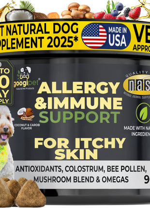 Allergy & Immune Support Chews for Dogs (Coconut & Carob Flavor) - Pup List