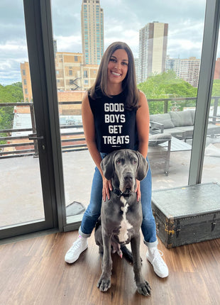 Good Boys Get Treats Crop Tank | Gift for Dog Moms | Made in USA