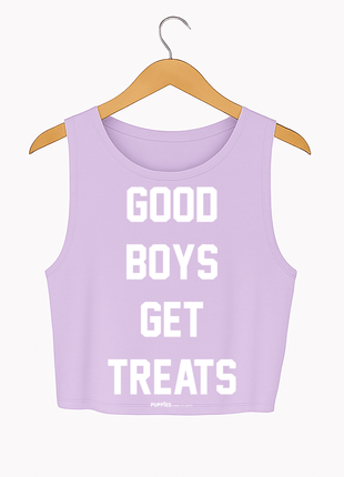 Good Boys Get Treats Crop Tank | Gift for Dog Moms | Made in USA