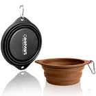 GOOPAWS 2 Pack Silicone Non-Skid Travel Dog and Cat Bowl - Pup List