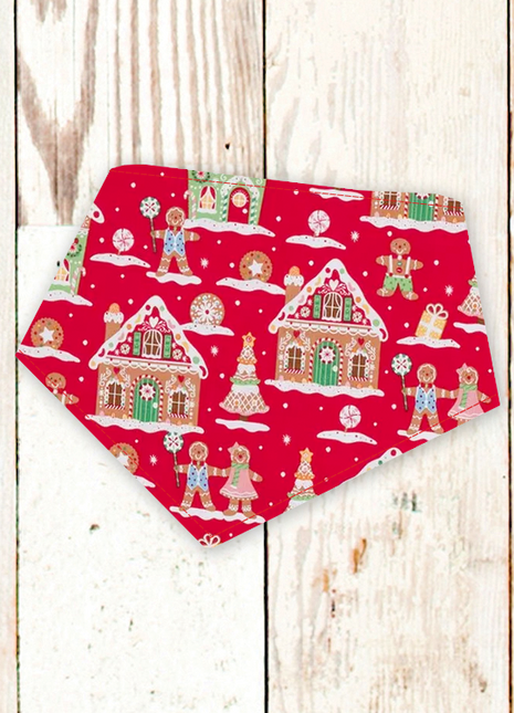 "Gingerbread House" Dog Bandana