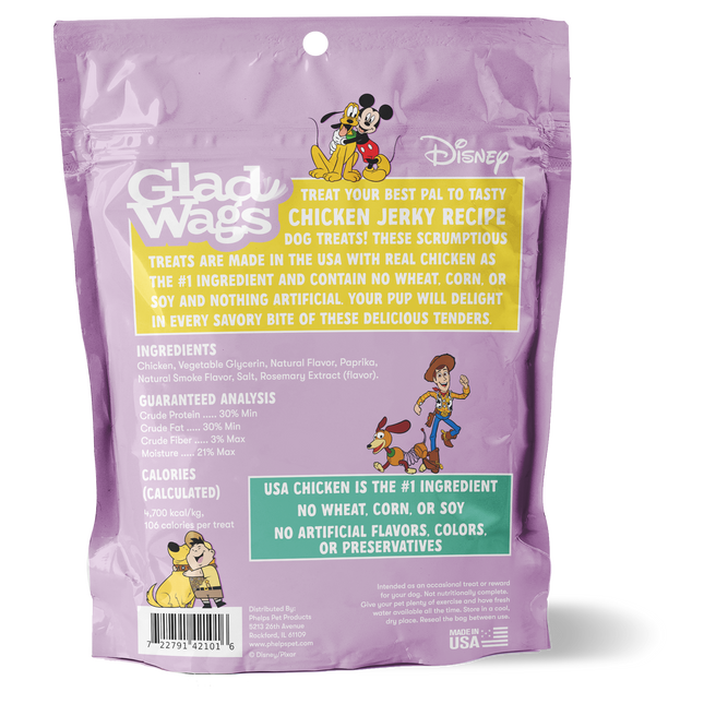 Glad Wags Chicken Jerky - 8oz