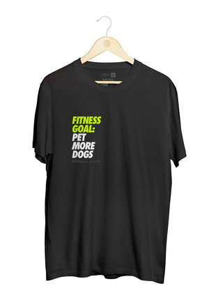 Fitness Goal: Pet More Dogs Uni-Sex Crewneck Shirt  | Gift for Dog Lovers - Pup List