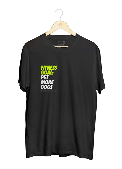 Fitness Goal: Pet More Dogs Uni-Sex Crewneck Shirt  | Gift for Dog Lovers - Pup List