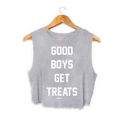Good Boys Get Treats Crop Tank | Gift for Dog Moms | Made in USA