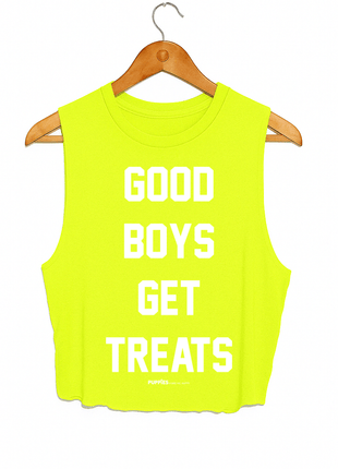 Good Boys Get Treats Crop Tank | Gift for Dog Moms | Made in USA