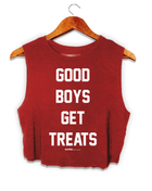 Good Boys Get Treats Crop Tank | Gift for Dog Moms | Made in USA