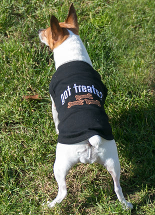 Parisian Pet 'Got Treats?' Novelty Dog Apparel – Fun Embroidered Pet Wear for Dogs & Cats, Black