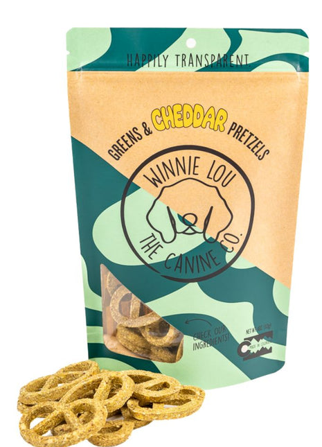 Greens & Cheddar Pretzels