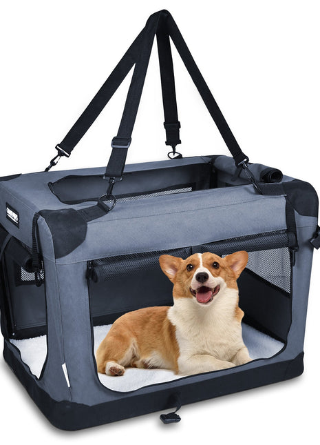 Jespet & GOOPAWS Indoor & Outdoor 3-Door Collapsible Soft-Sided Dog, Cat & Small Pet Crate - Pup List